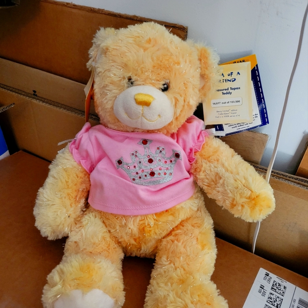 Build A Bear Collectors Limited Edition Retired Topaz Gem